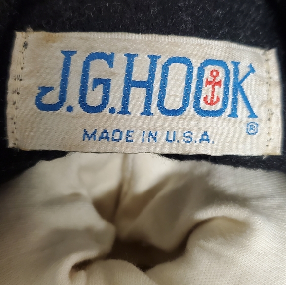 Vintage J.G.Hook Black Wool Womens Coat - Picture 7 of 8